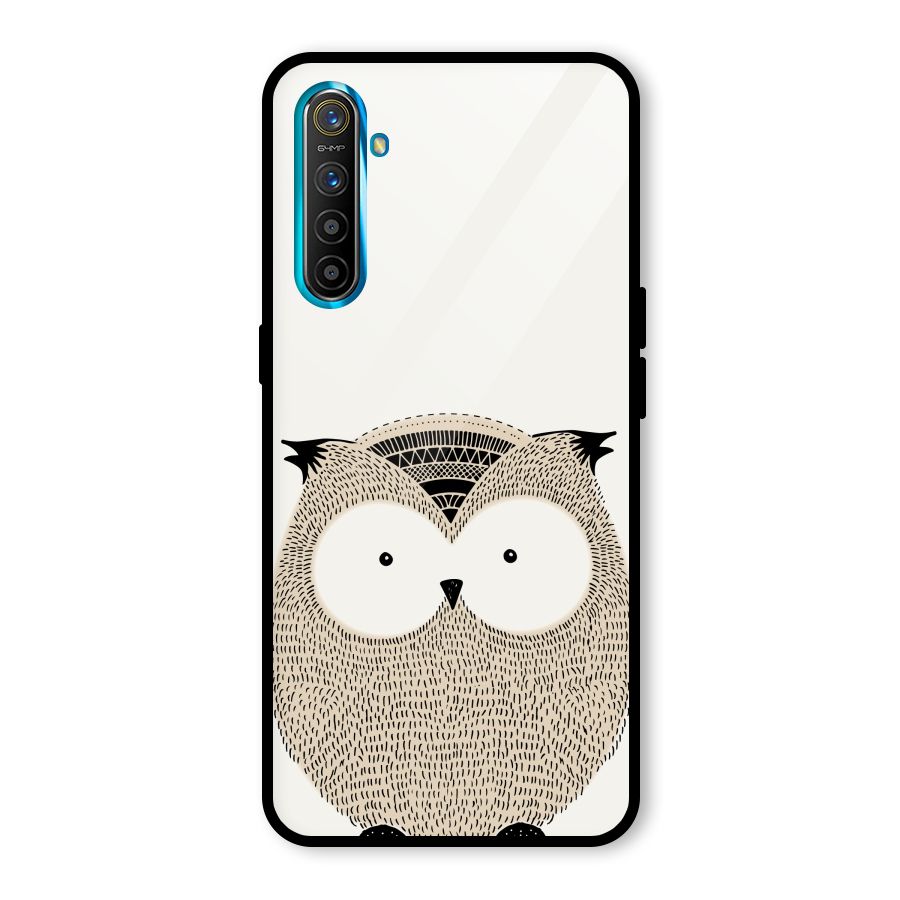 Cute Owl Glass Back Case for Realme X2