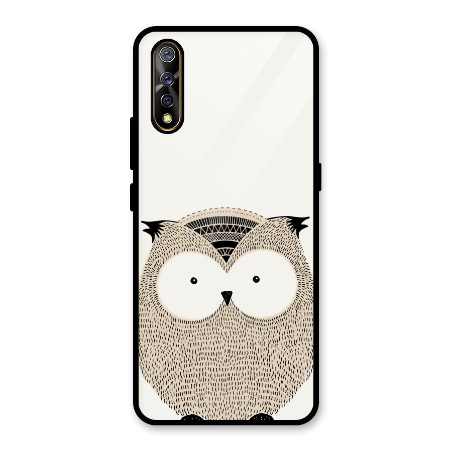 Cute Owl Glass Back Case for Vivo S1