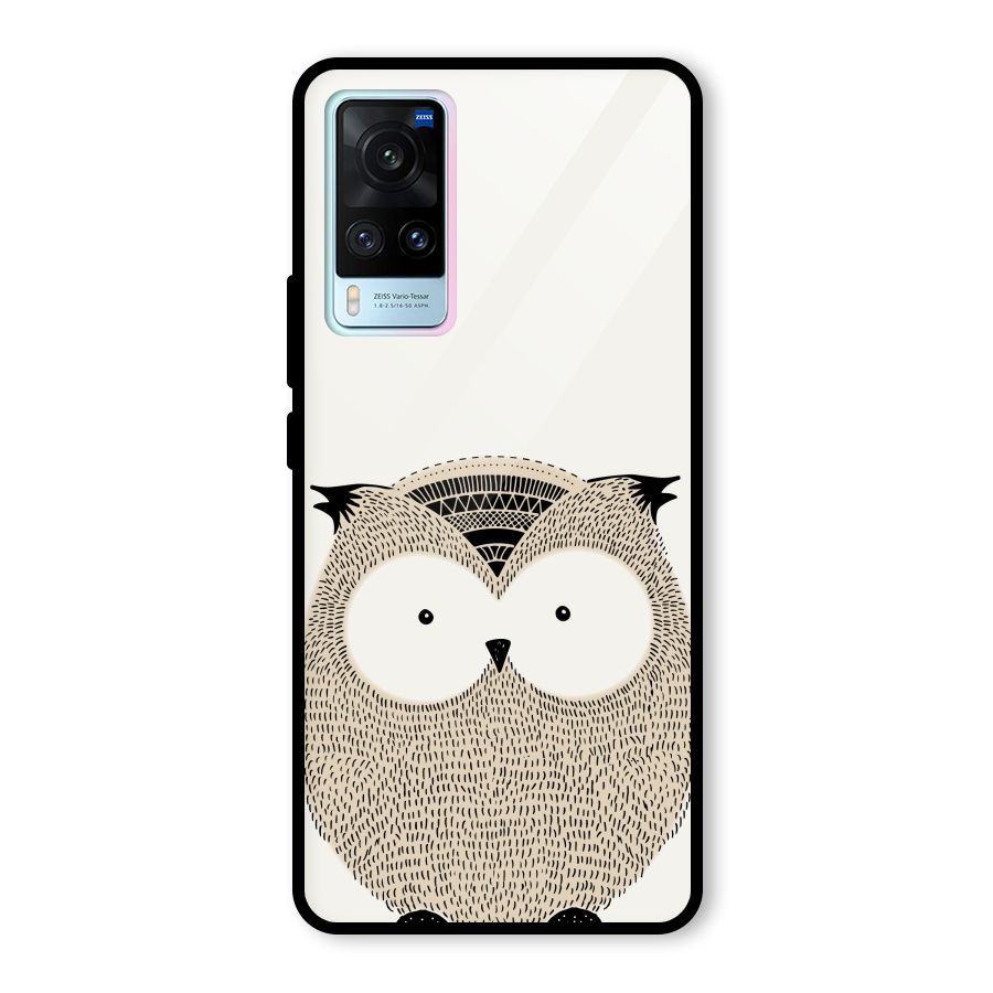 Cute Owl Glass Back Case for Vivo X60