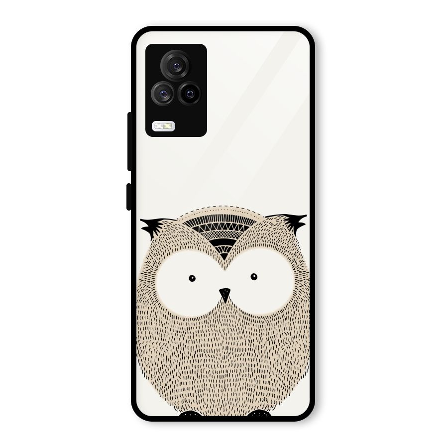 Cute Owl Glass Back Case for Vivo iQOO 7 Legend 5G