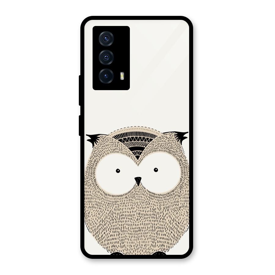 Cute Owl Glass Back Case for Vivo iQOO Z5