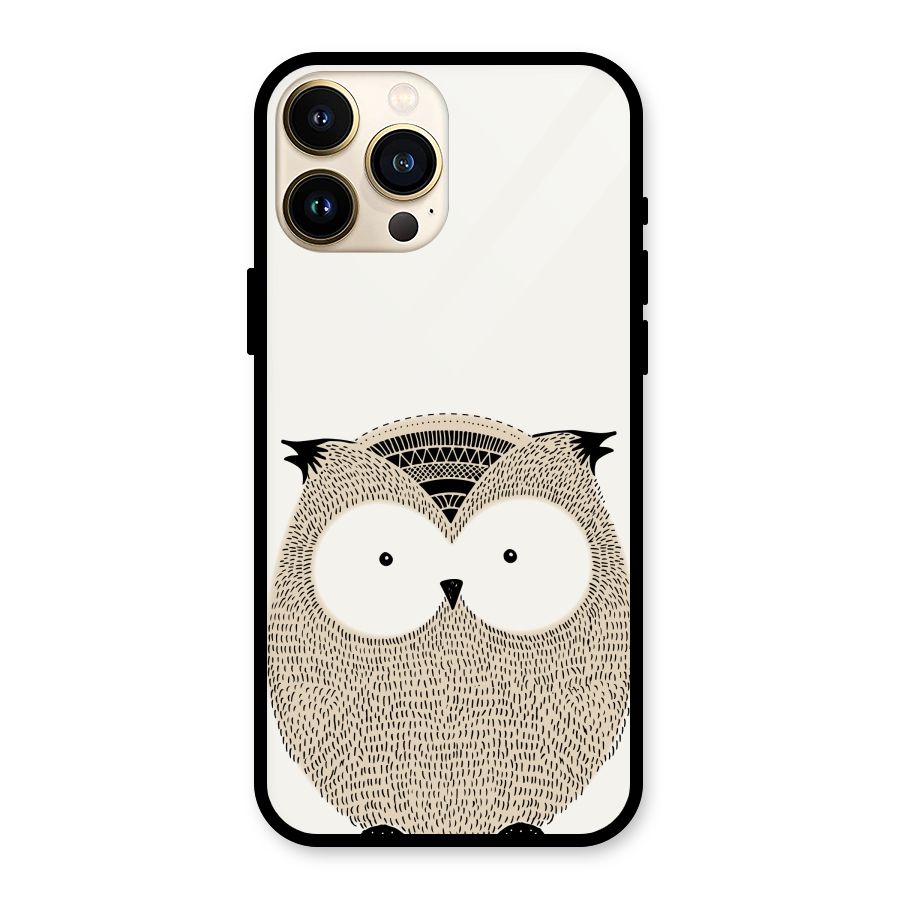 Cute Owl Glass Back Case for iPhone 13 Pro Max