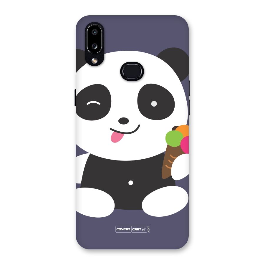 Cute Panda Blue Back Case for Galaxy A10s