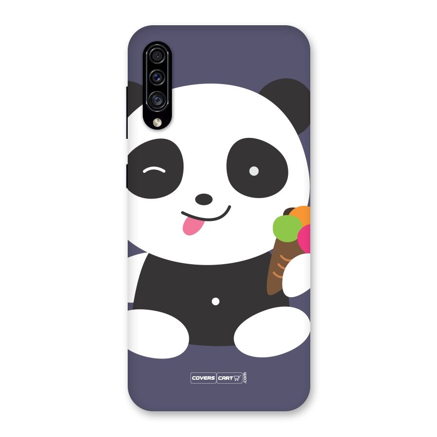 Cute Panda Blue Back Case for Galaxy A30s