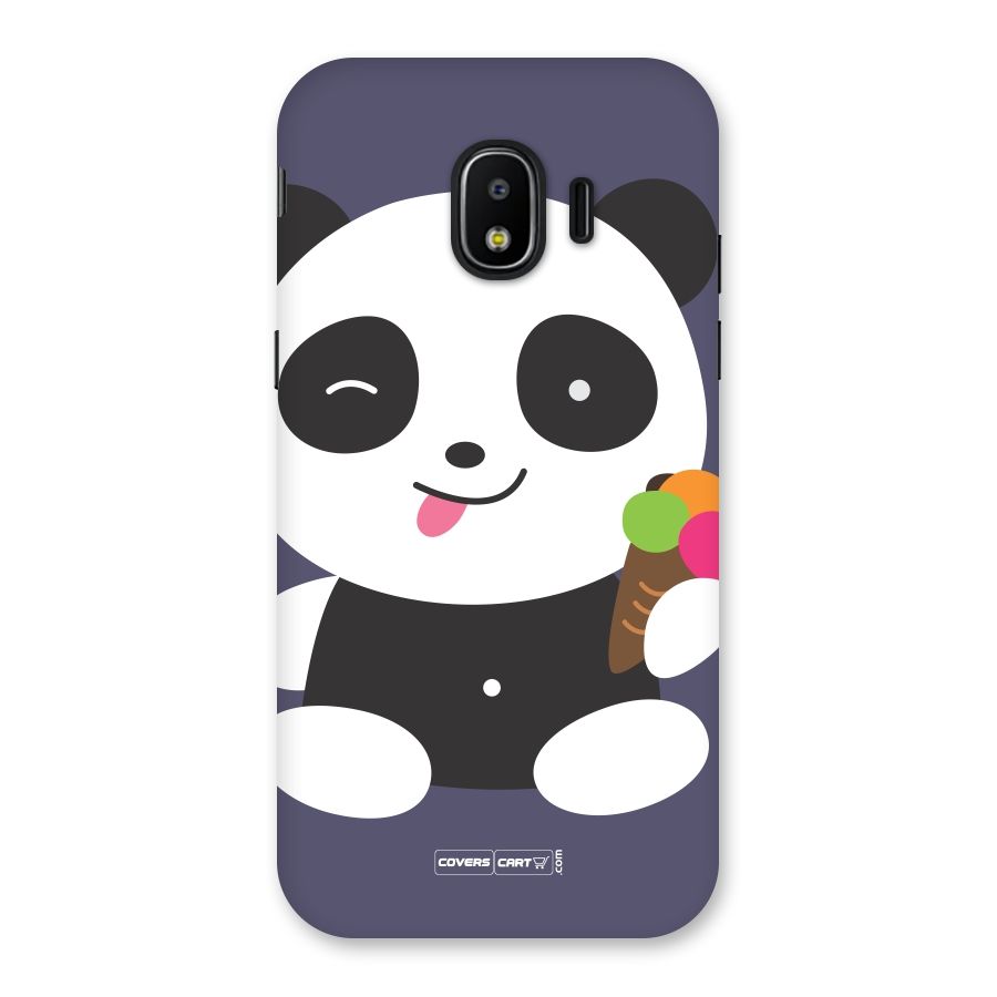 Cute Panda Blue Back Case for Galaxy J2 Pro 2018