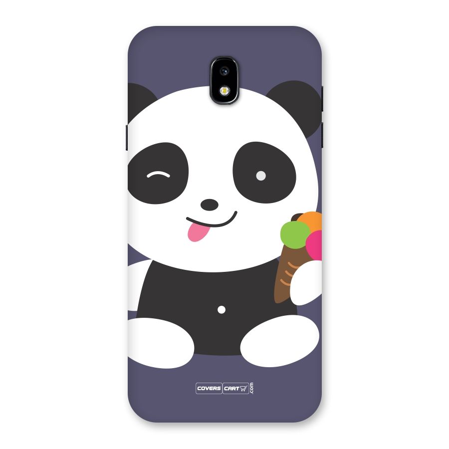 Cute Panda Blue Back Case for Galaxy J7 Pro