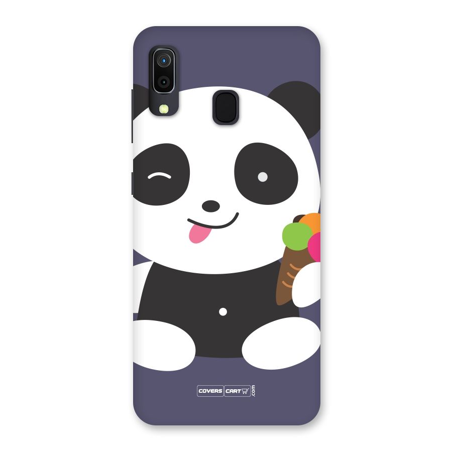 Cute Panda Blue Back Case for Galaxy M10s