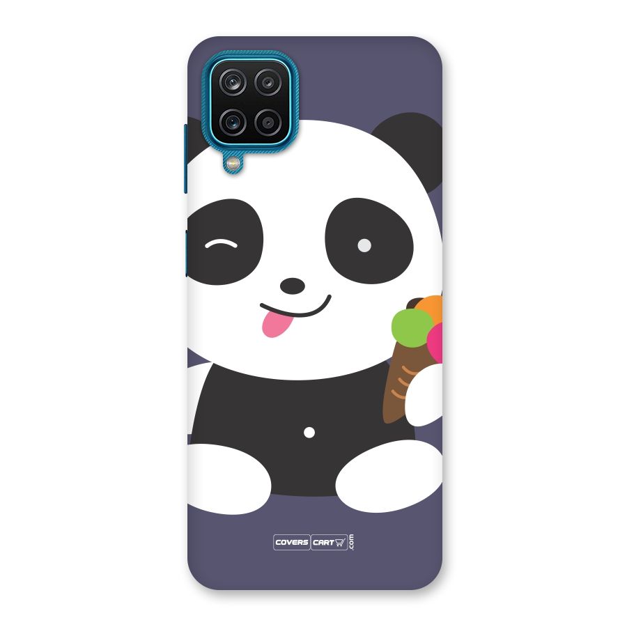 Cute Panda Blue Back Case for Galaxy M12