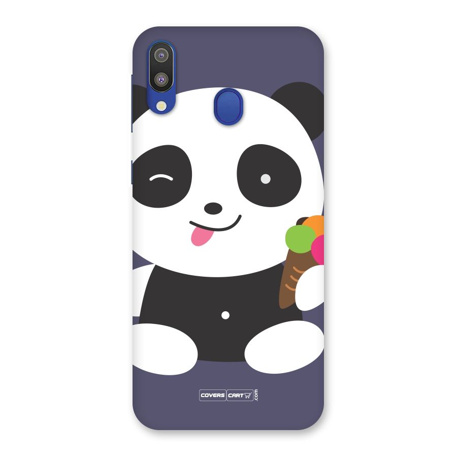 Cute Panda Blue Back Case for Galaxy M20