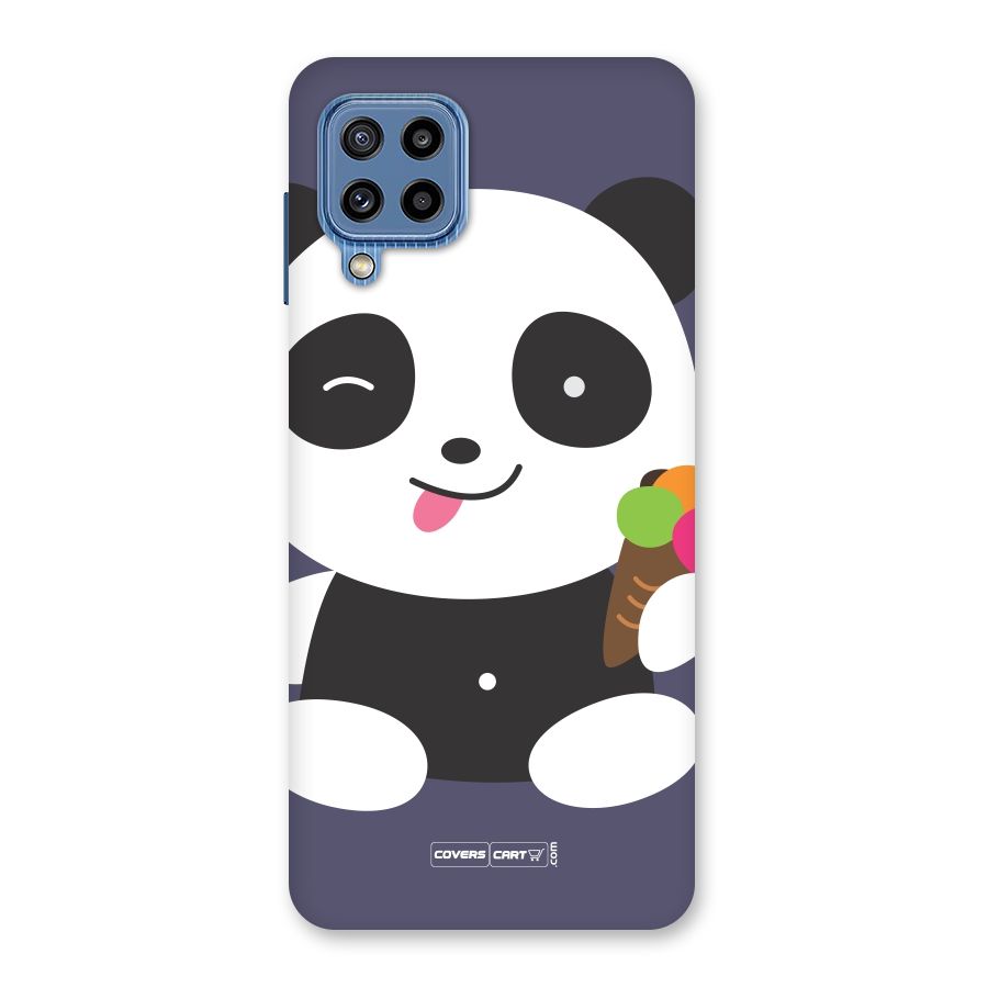 Cute Panda Blue Back Case for Galaxy M32
