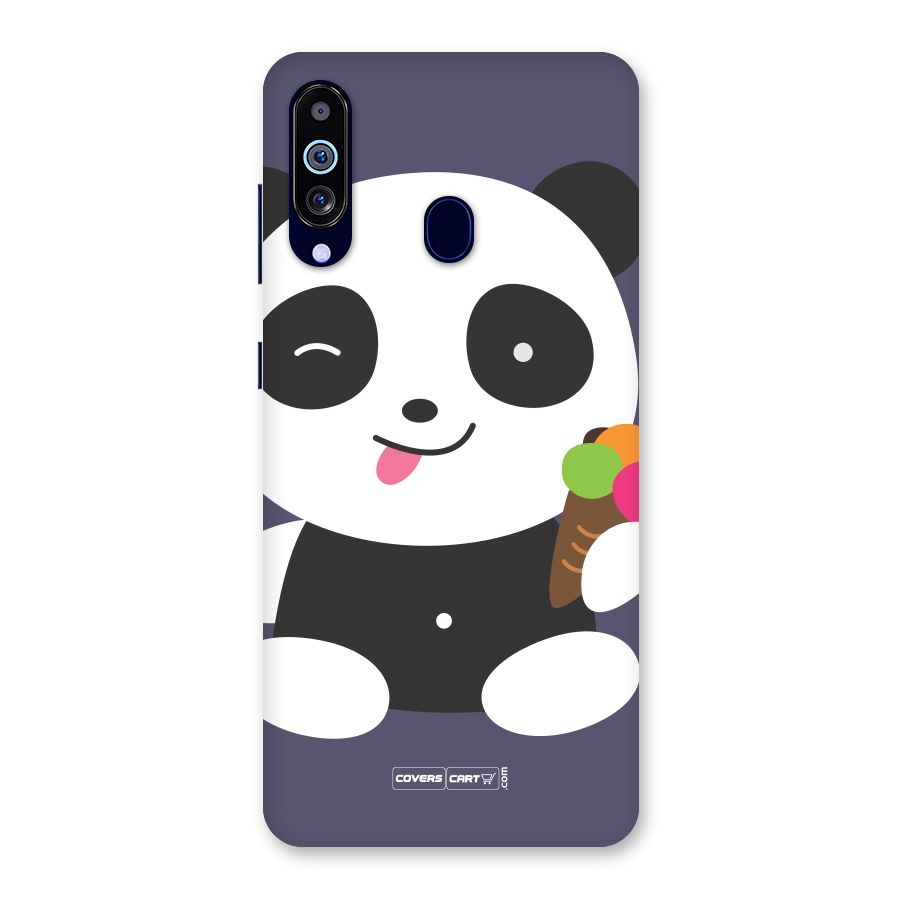 Cute Panda Blue Back Case for Galaxy M40