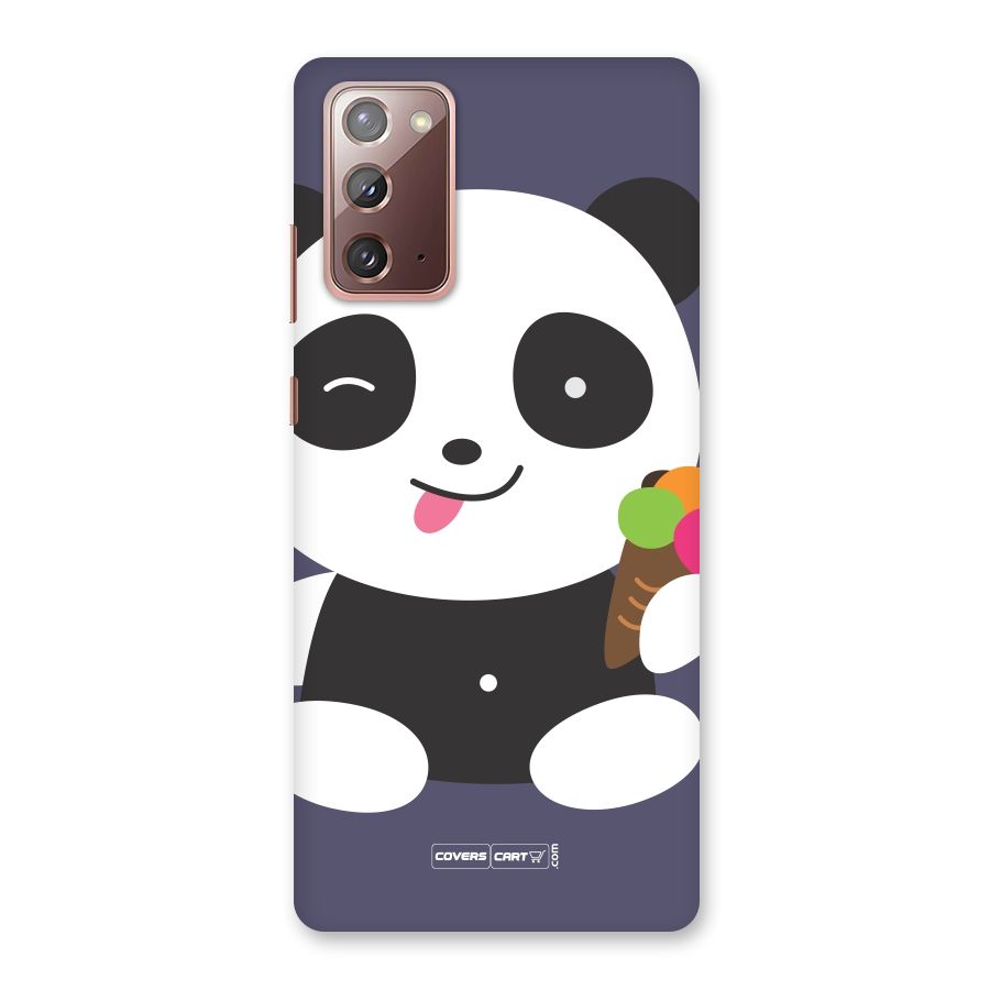 Cute Panda Blue Back Case for Galaxy Note 20