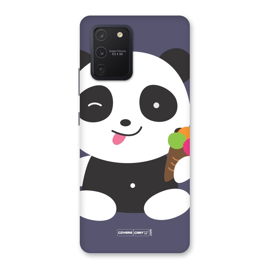 Cute Panda Blue Back Case for Galaxy S10 Lite
