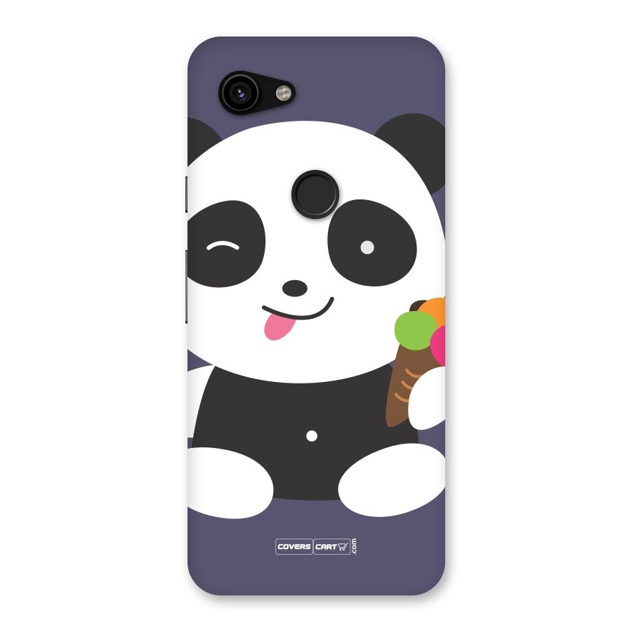 Cute Panda Blue Back Case for Google Pixel 3a