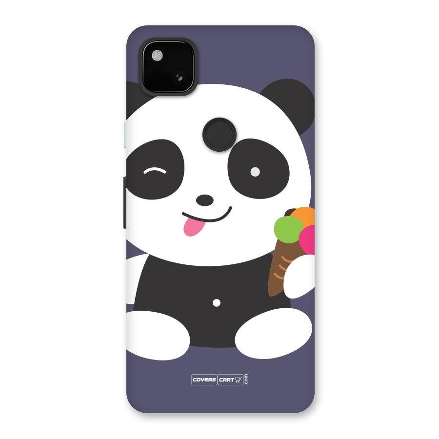 Cute Panda Blue Back Case for Google Pixel 4a