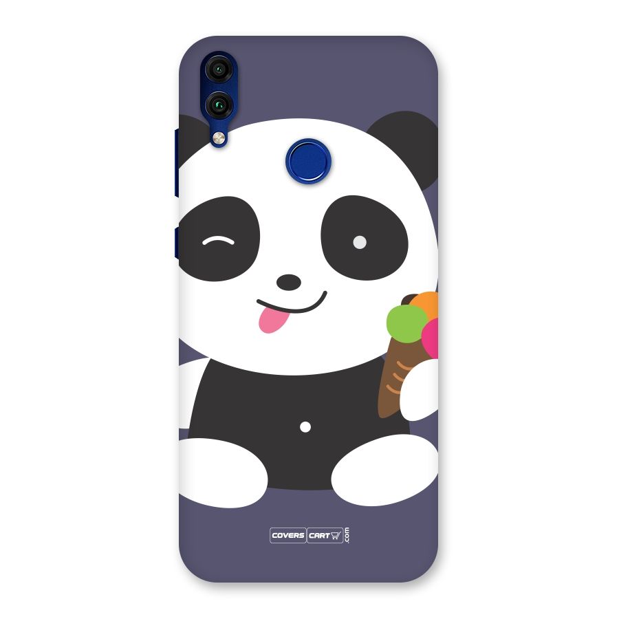 Cute Panda Blue Back Case for Honor 8C