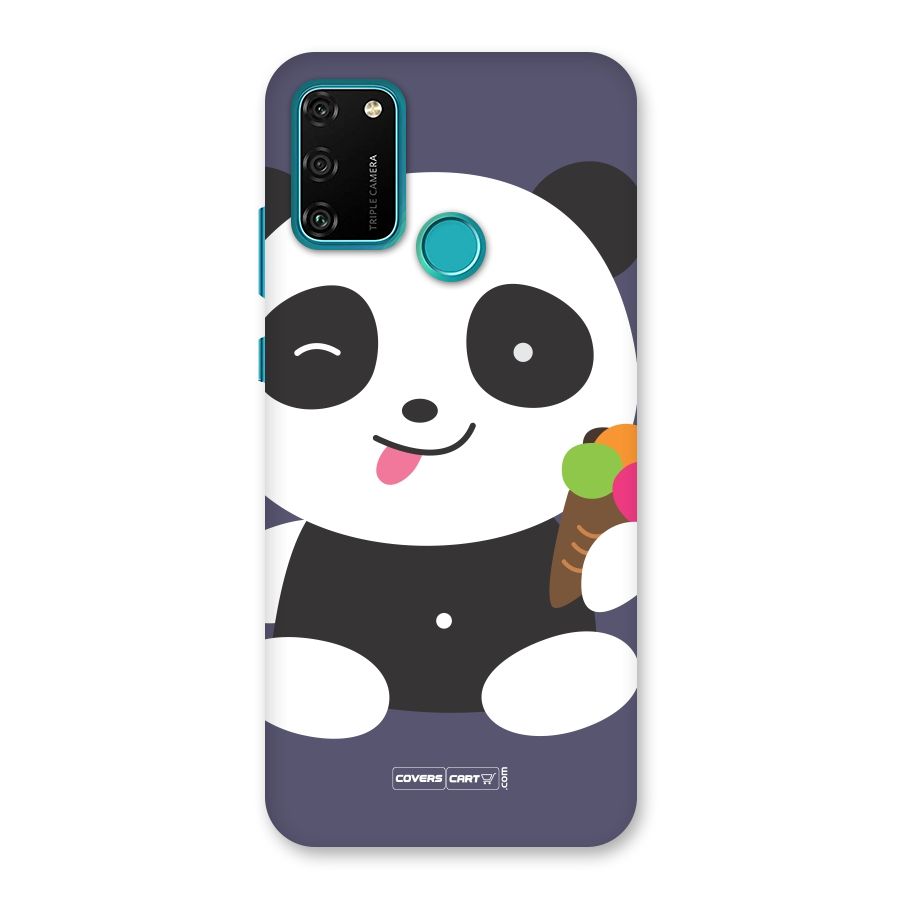 Cute Panda Blue Back Case for Honor 9A