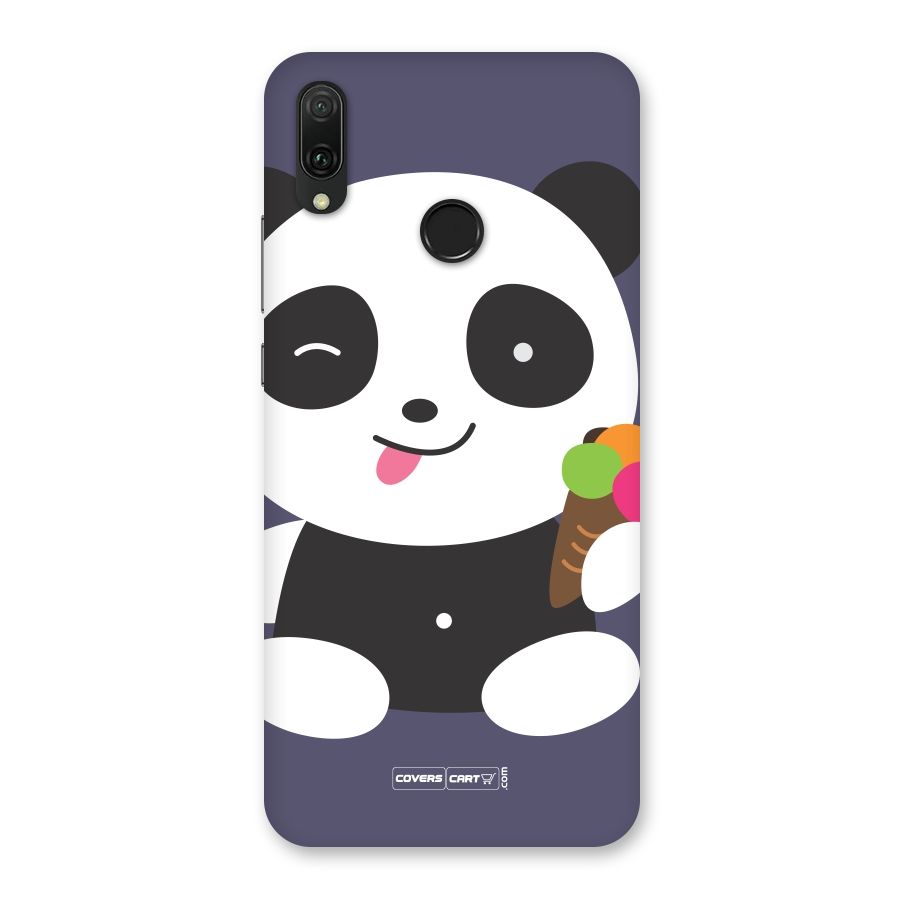 Cute Panda Blue Back Case for Huawei Y9 (2019)