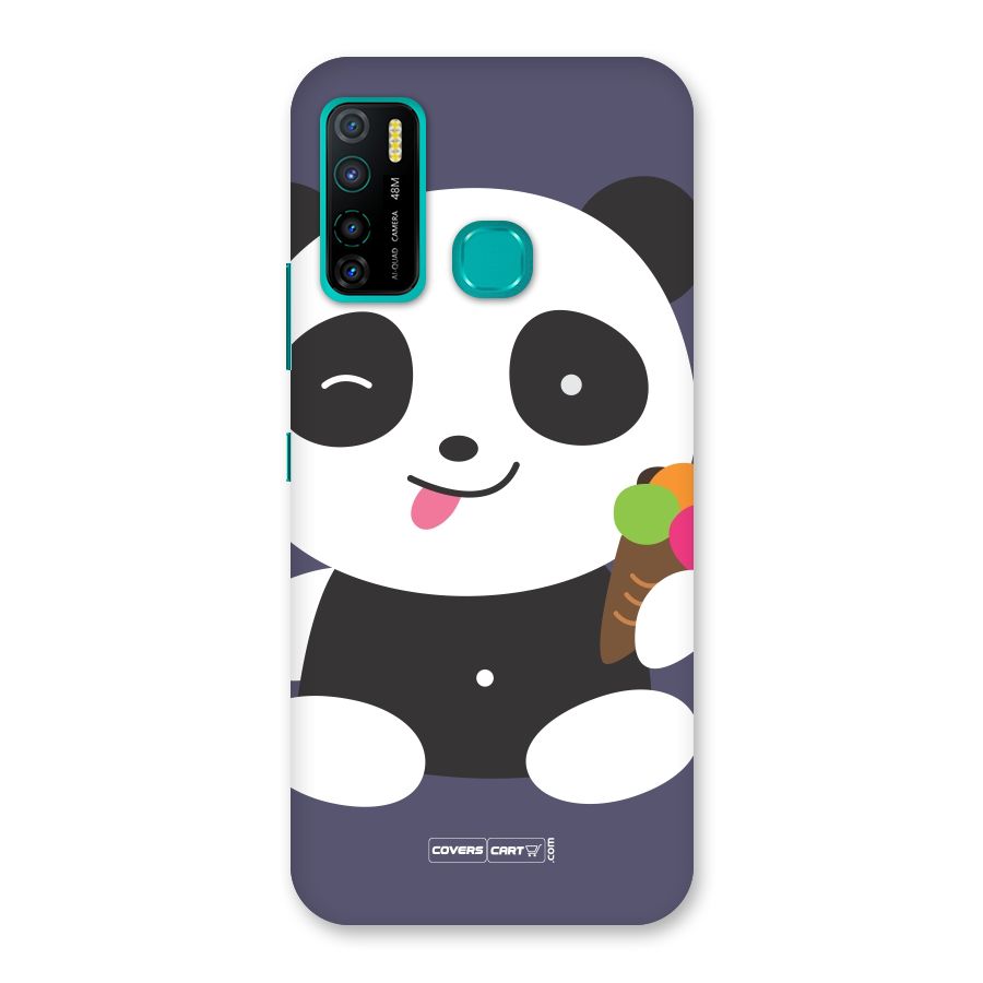Cute Panda Blue Back Case for Infinix Hot 9 Pro