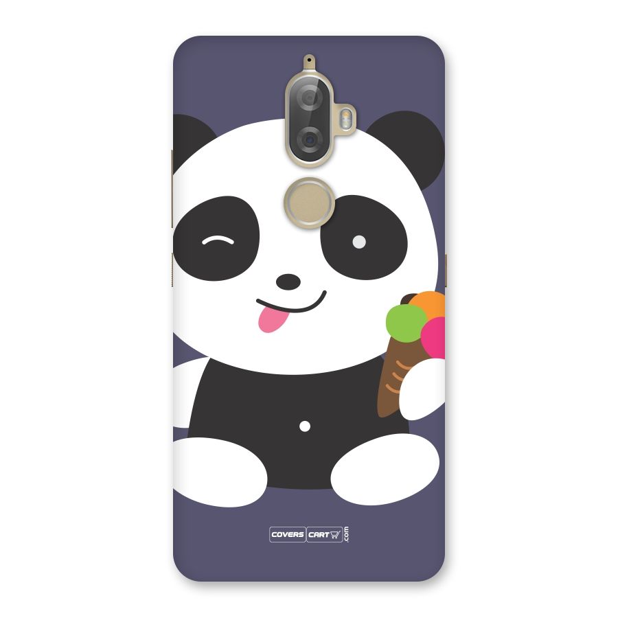 Cute Panda Blue Back Case for Lenovo K8 Plus