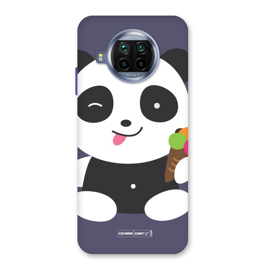 Cute Panda Blue Back Case for Mi 10i