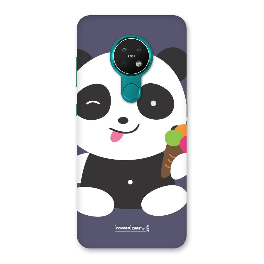 Cute Panda Blue Back Case for Nokia 7.2
