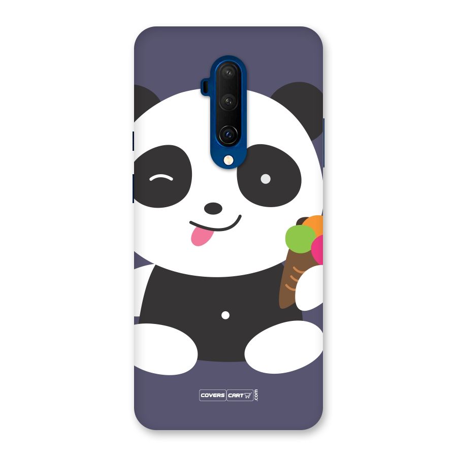 Cute Panda Blue Back Case for OnePlus 7T Pro
