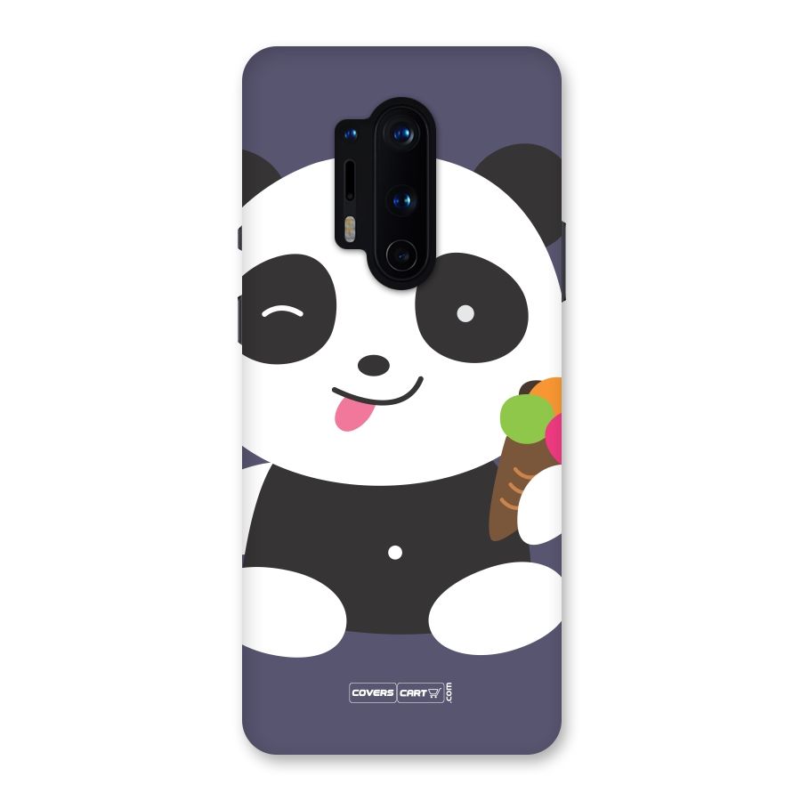 Cute Panda Blue Back Case for OnePlus 8 Pro