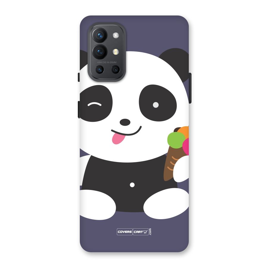 Cute Panda Blue Back Case for OnePlus 9R