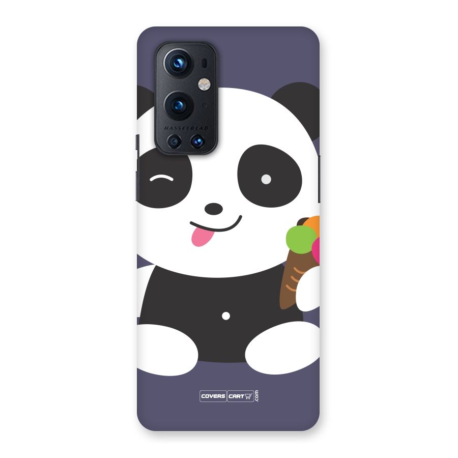 Cute Panda Blue Back Case for OnePlus 9 Pro