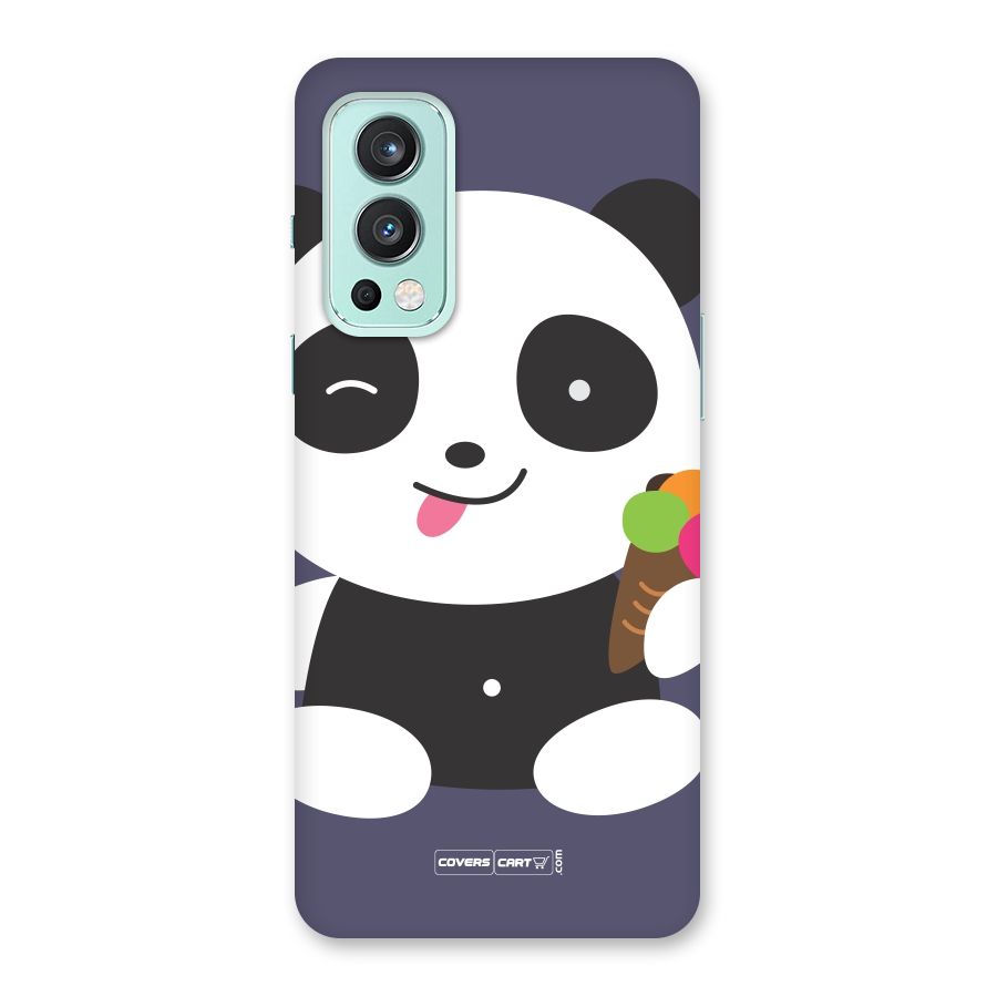 Cute Panda Blue Back Case for OnePlus Nord 2 5G