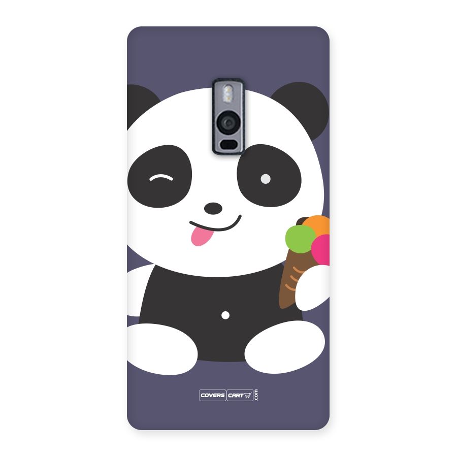 Cute Panda Blue Back Case for OnePlus Two