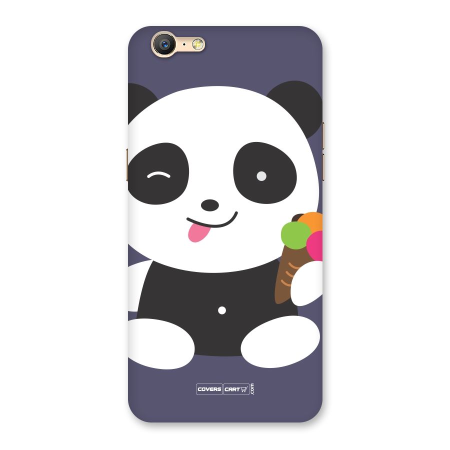 Cute Panda Blue Back Case for Oppo A39