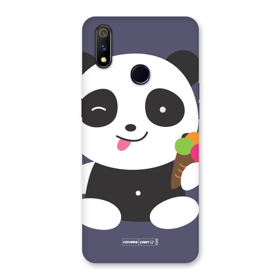 Cute Panda Blue Back Case for Realme 3 Pro