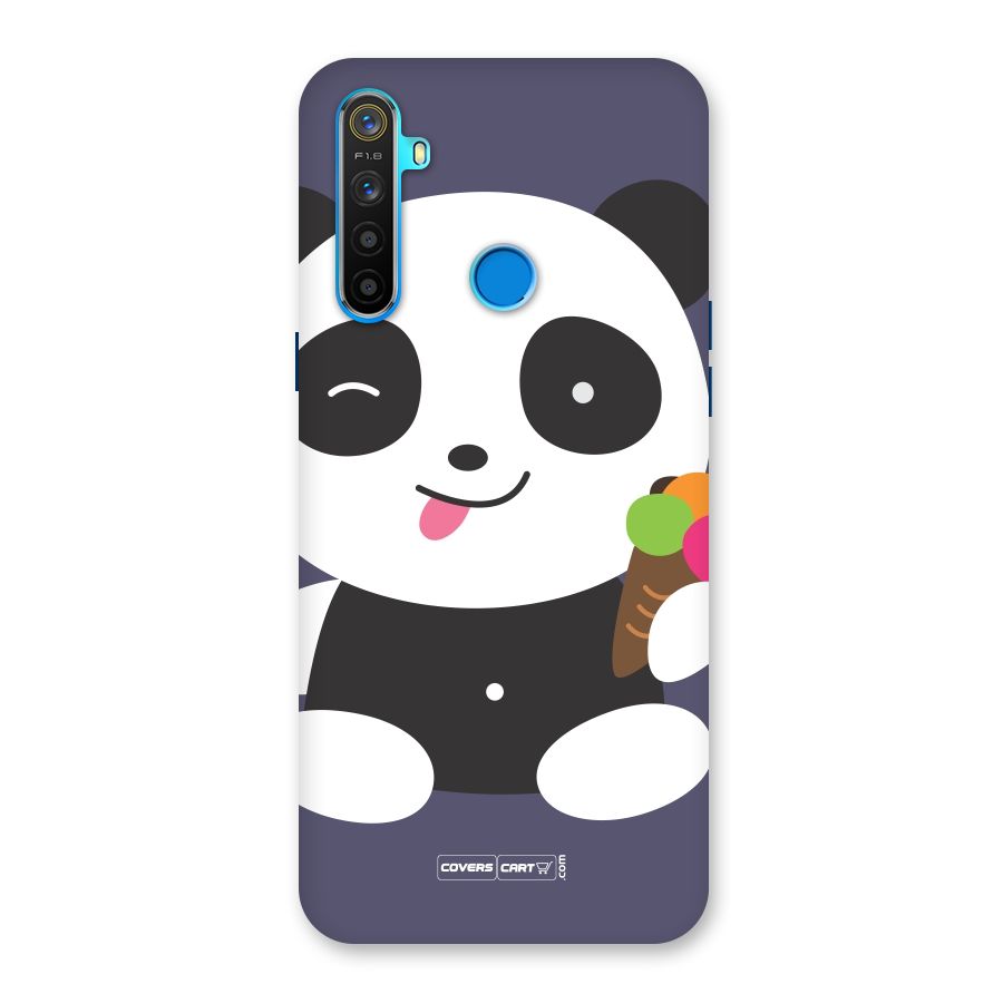 Cute Panda Blue Back Case for Realme 5s