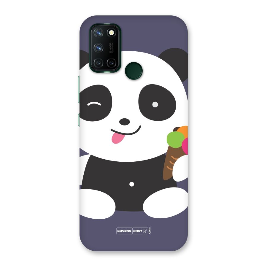 Cute Panda Blue Back Case for Realme 7i