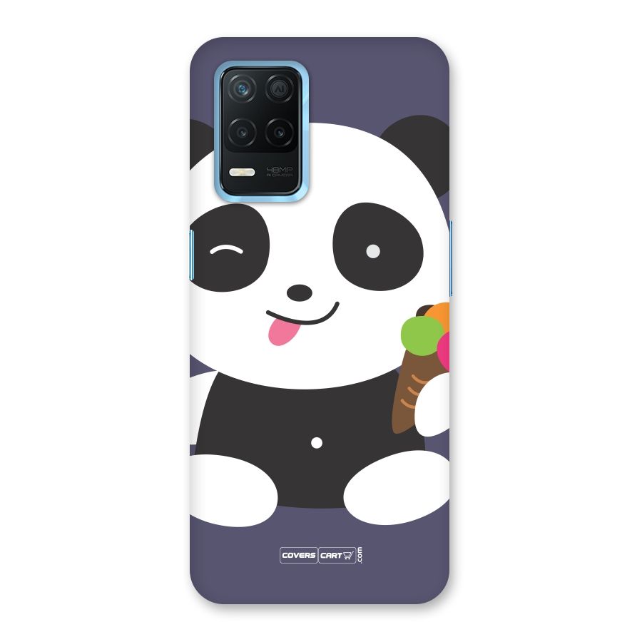 Cute Panda Blue Back Case for Realme 8 5G