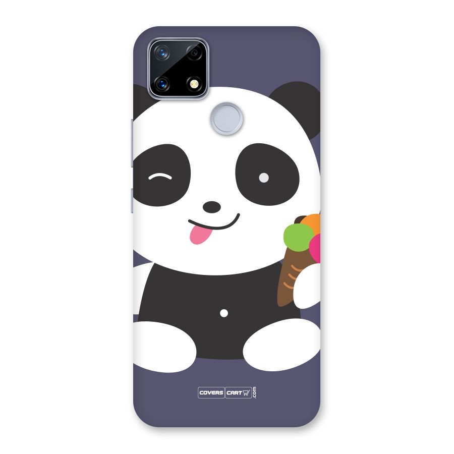 Cute Panda Blue Back Case for Realme Narzo 20