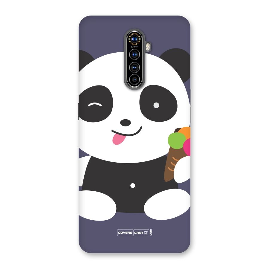 Cute Panda Blue Back Case for Realme X2 Pro