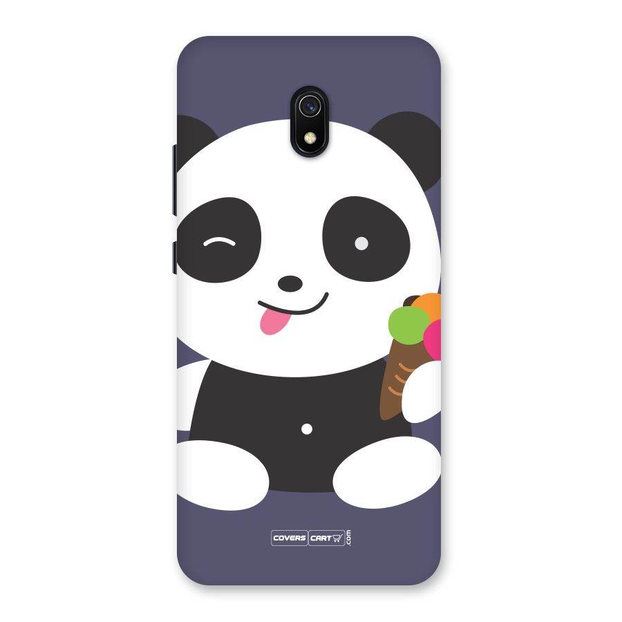 Cute Panda Blue Back Case for Redmi 8A