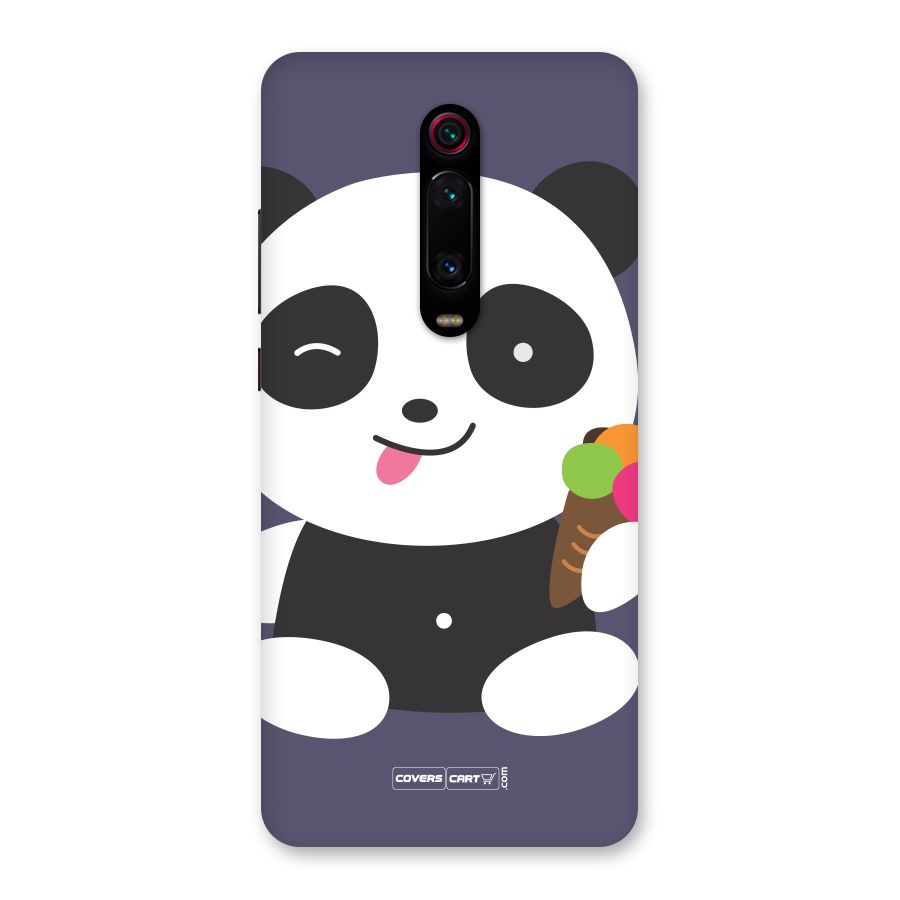 Cute Panda Blue Back Case for Redmi K20