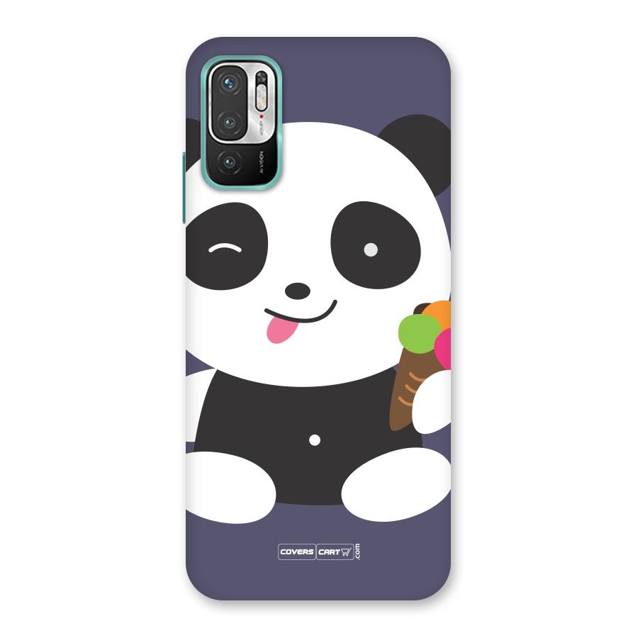 Cute Panda Blue Back Case for Redmi Note 10T 5G