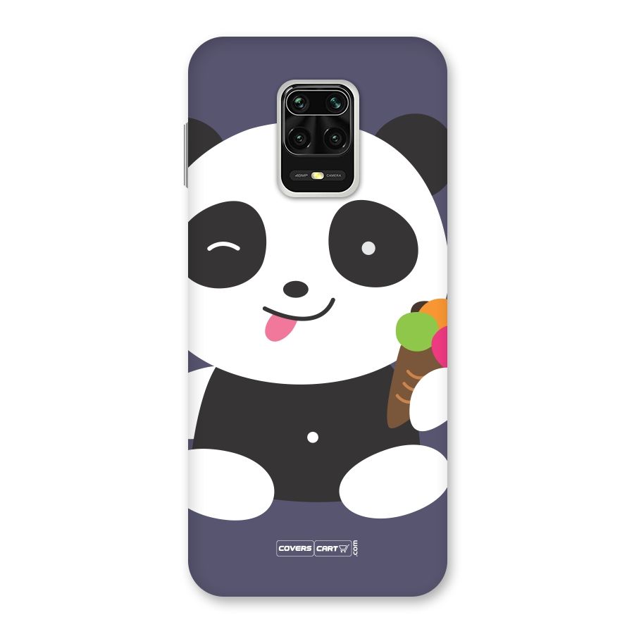 Cute Panda Blue Back Case for Redmi Note 9 Pro