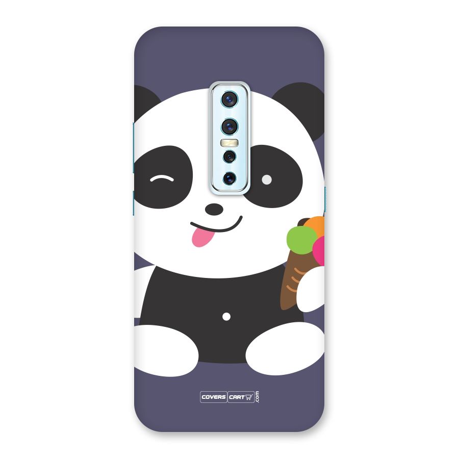 Cute Panda Blue Back Case for Vivo V17 Pro