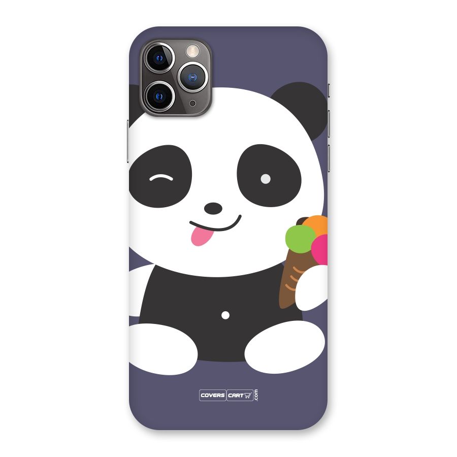 Cute Panda Blue Back Case for iPhone 11 Pro Max