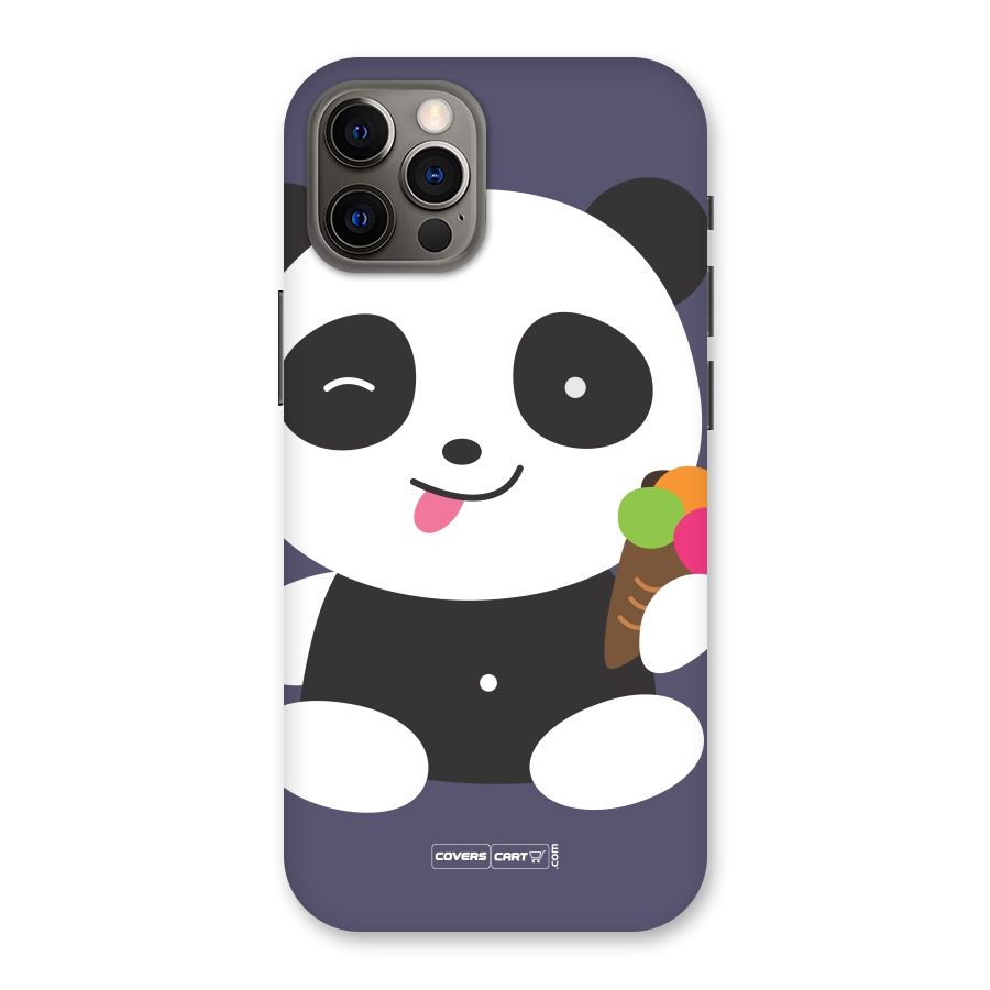Cute Panda Blue Back Case for iPhone 12 Pro