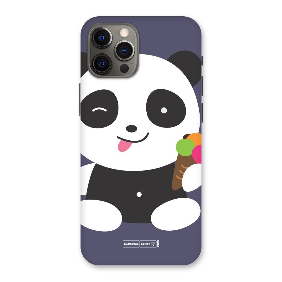 Cute Panda Blue Back Case for iPhone 12 Pro Max