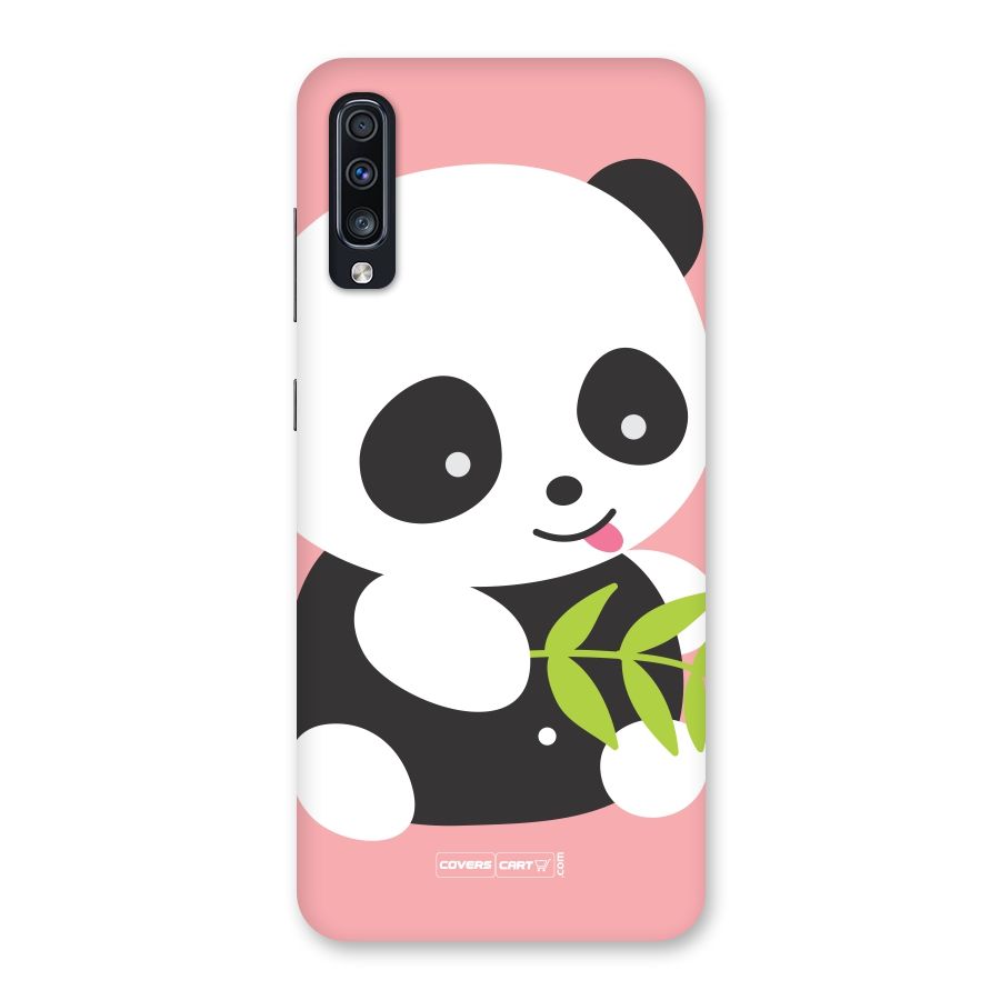 Cute Panda Pink Back Case for Galaxy A70s