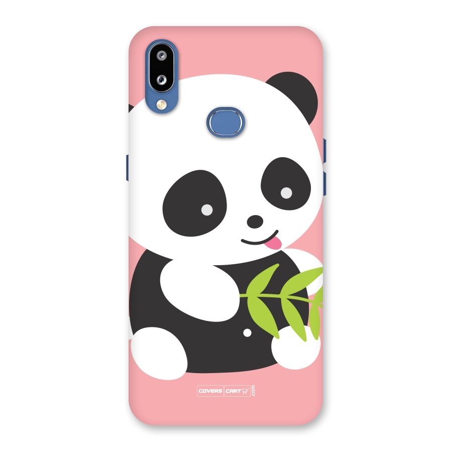 Cute Panda Pink Back Case for Galaxy M01s