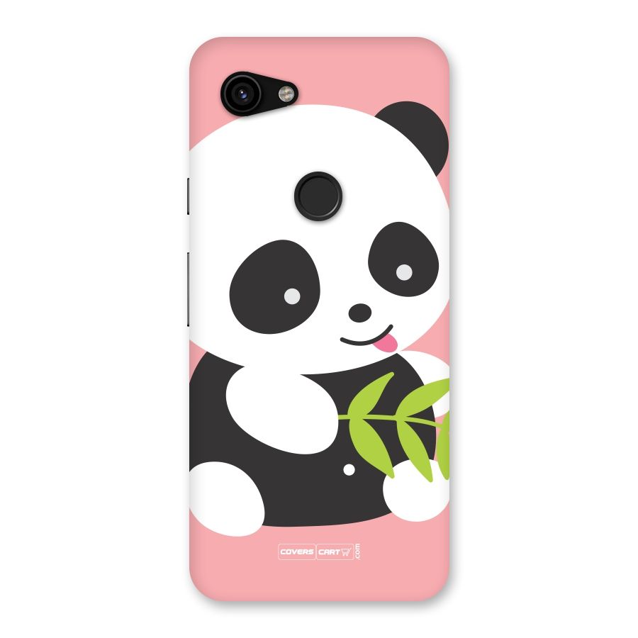 Cute Panda Pink Back Case for Google Pixel 3a